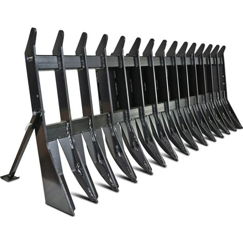 leaf and debris rake for skid steer|84 inch root rake.